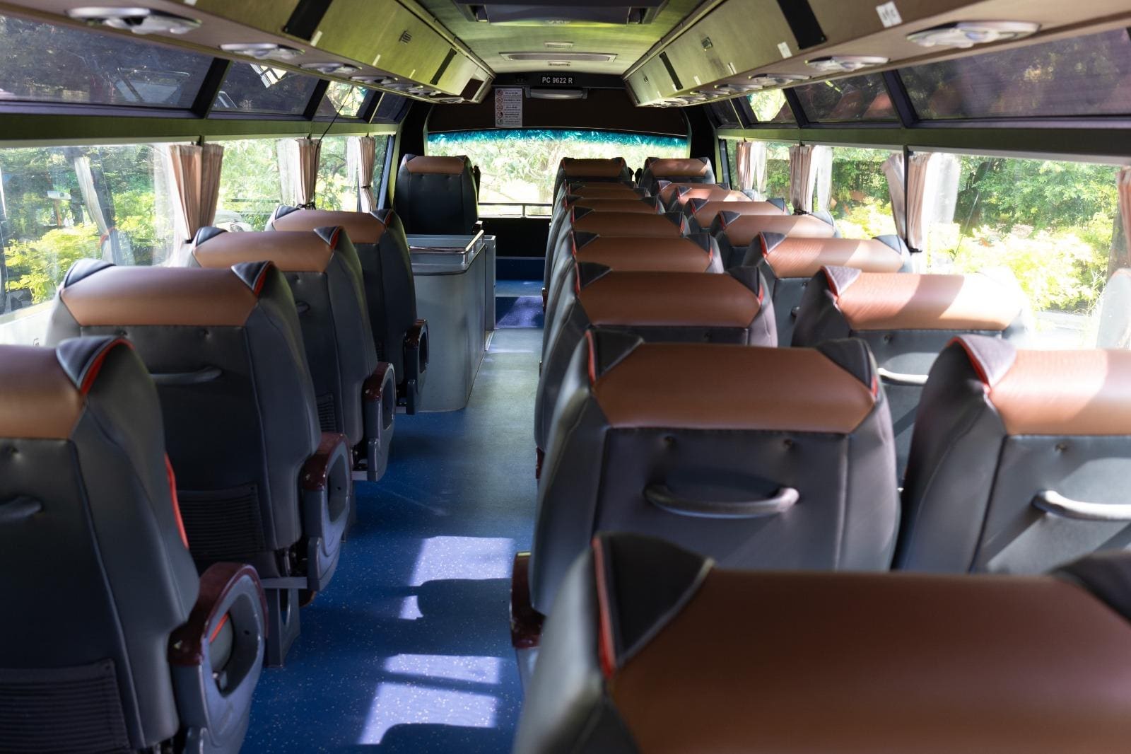 Luxury coach setting