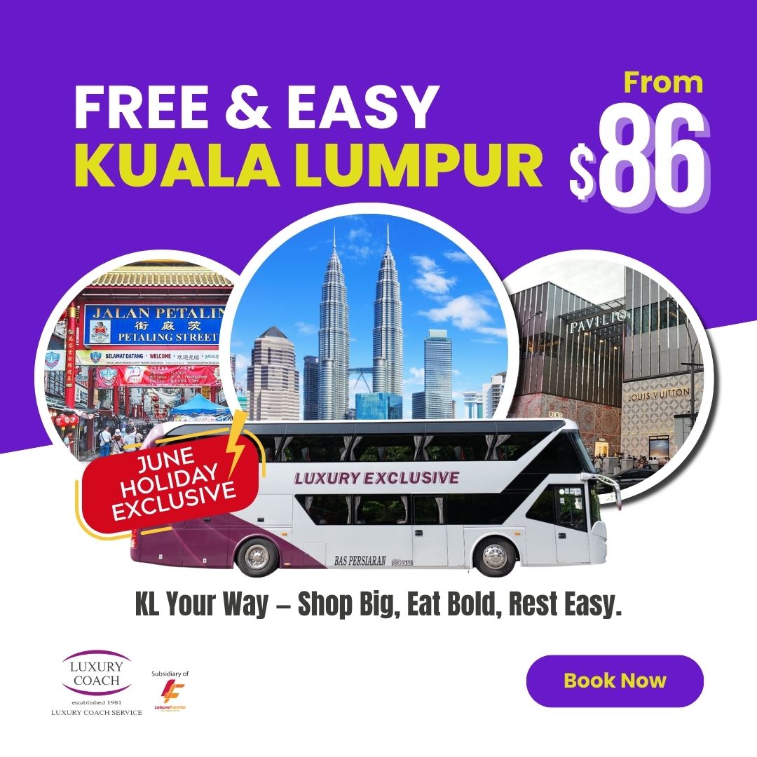 Free & Easy Kuala Lumpur Coach Tour
